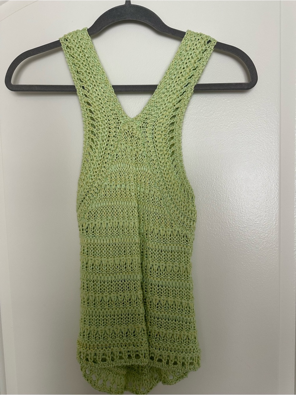 Light Green Crochet Tank Top